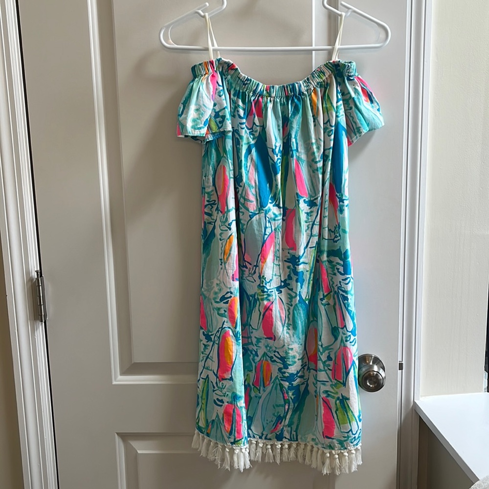 Lillly Pulitzer off the shoulder dress